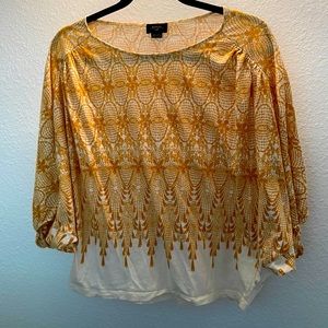 Anthro Deletta Small Amber Room Dolman Sleeve Top